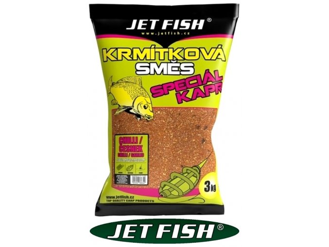 Jet Fish krmítková směs Speciál Kapr Chilli/Česnek 3 kg