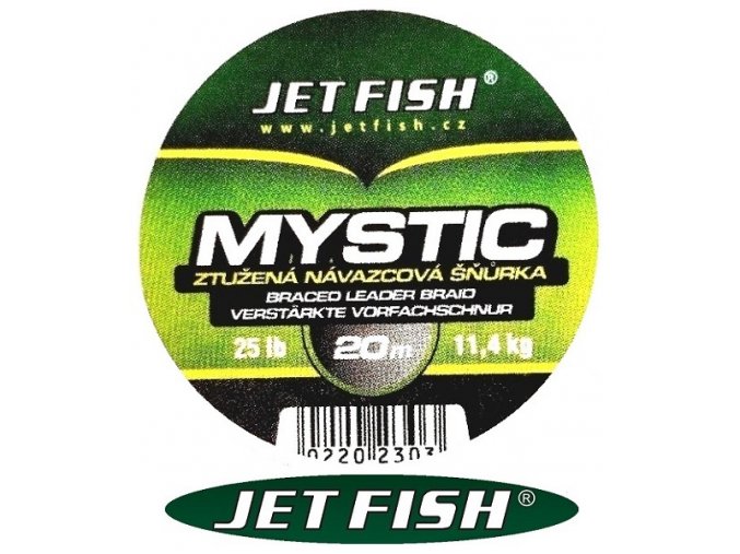 Jet Fish ztužená návazcová šňůrka Mystic 20 m