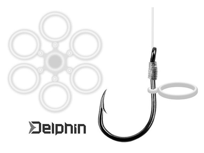 Gumičky na nástrahy Delphin BaitFIX S 5 mm/60 ks
