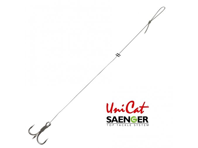 Saenger návazec na sumce Uni Cat Treble Hook Rig 100 cm