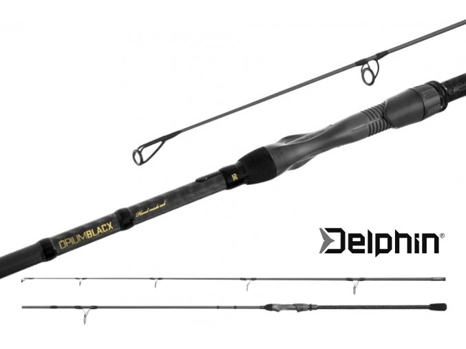 Prut Delphin Opium BlacxCARP 3G TechnoCORK 12 ft 360 cm/3,00 lbs (2 díly)