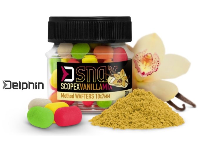 Delphin nástraha MIX D SNAX WAFT Scopex-Vanilka 20 g