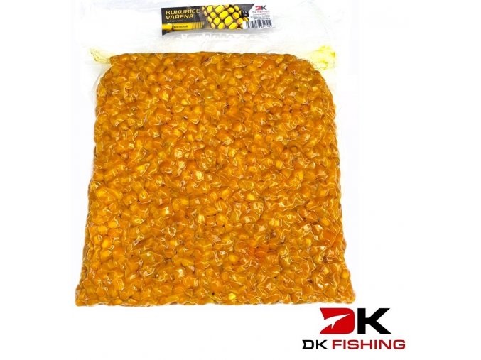 DK Fishing vařená kukuřice - Med 2,5 kg