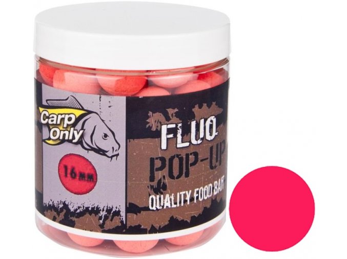 Plovoucí boilies Carp Only Fluo Pop Up Red 100 g