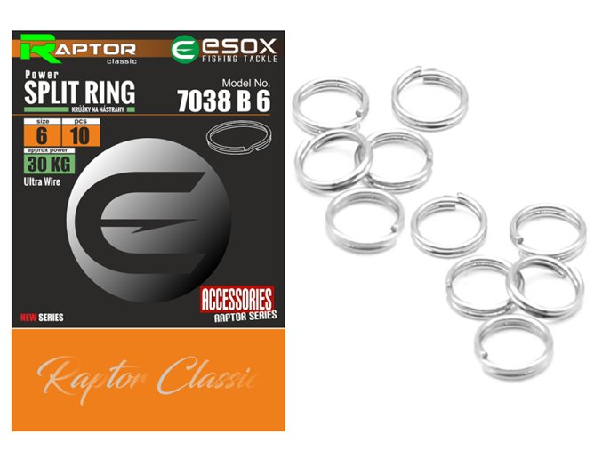 Kroužky ESOX Raptor Power Split Ring