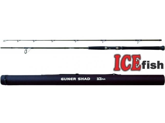 Prut ICE Fish Guner Shad 240, 280 + transportní tubus a neoprenové pásky