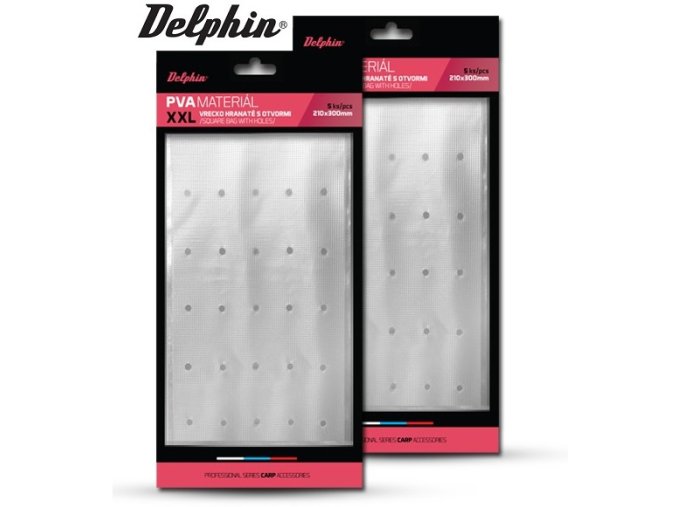 Delphin PVA sáčky XXL hranaté s otvory 210 x 300 mm 5 ks