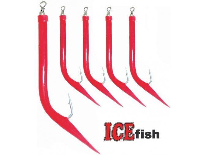ICE Fish treskové papriky na návazce pro mořský rybolov - 5 ks