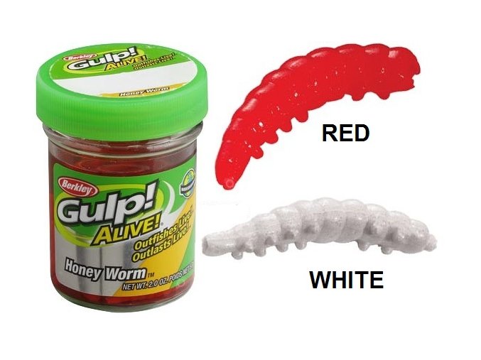 Berkley Gulp Alive Honey Worms vosí larvy 2,5 cm - 25 ks