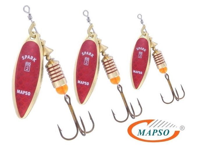 Mapso rotační třpytka Spark Iris O Iris ROJO