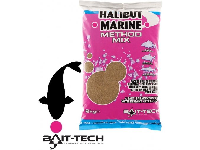 Bait-Tech krmítková směs Halibut Marine Method Mix - 2 kg