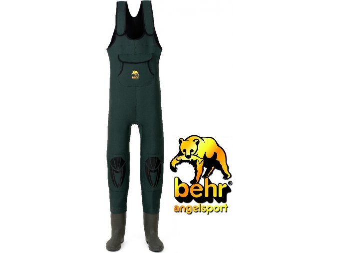 Behr brodící kalhoty High Back Neopren Wathose 4 mm Profilsohle