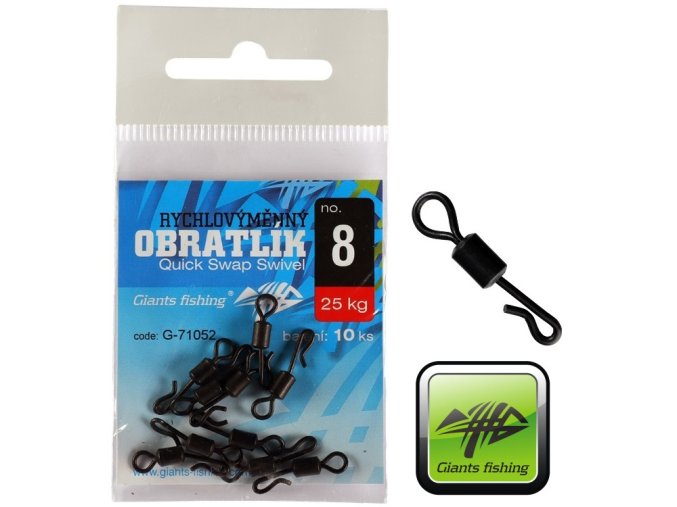 Rychlovýměnné obratlíky Giants Fishing Quick Swap Swivel - 10 ks