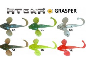 Gumové vláčecí nástrahy Atoka Grasper 7 cm