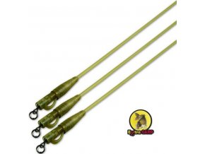 Extra Carp Safety Clips with Camo Tubing - 3 ks