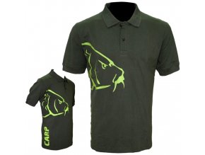 Zfish tričko Carp Polo T-Shirt Olive Green