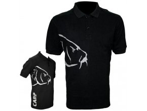Zfish tričko Carp Polo T-Shirt Black