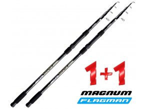 Flagman teleskopický prut Magnum Black Tele Carp 330 cm/3 lbs - AKCE 1+1