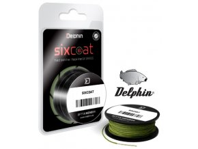 Delphin Skin Line Sixcoat Grass návazcová šňůra 25 lbs