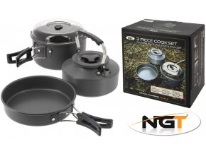 NGT kempingová sada nádobí Kettle Pot & Pan Set 3-díl