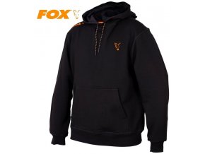 Mikina FOX Collection Black/Orange Hoodie