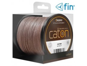 FIN pletená šňůra na sumce Caton 0,63 mm/68,20 kg - hnědá