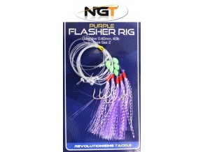 NGT mořský návazec Purple Flasher Rig 7