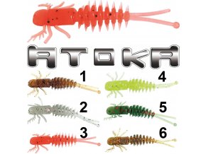 Gumové vláčecí nástrahy Atoka Joy 5 cm - imitace vodního hmyzu