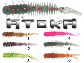 Gumové vláčecí nástrahy Atoka Alien 4 cm - imitace vodního hmyzu