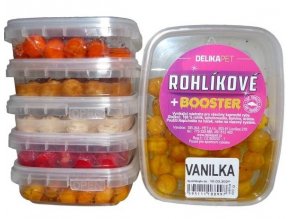 Delikapet rohlíkové boilies + booster 12 mm/60 g