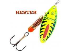 Hester Fishing rotační třpytka Willow Neon Green