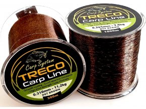 Vlasec Carp System Treco Carp Line Dot Brown 1000 m