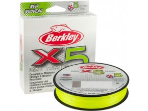 Berkley X5 Flame Green pletená šňůra 150 m