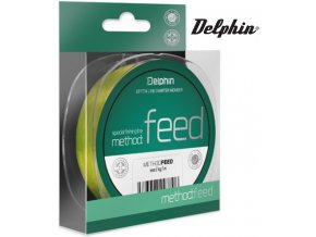 Vlasec na feeder Delphin METHOD FEED žlutý - 1 m