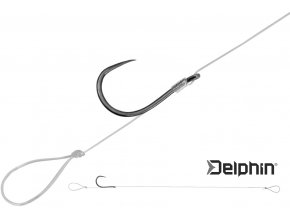 Feederový návazec Delphin FLR Loop SMUTER / 6 ks