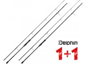 Kaprové pruty Delphin CORSA Black Carp 300 cm/2,75 lbs (2 díly) - AKCE 1+1