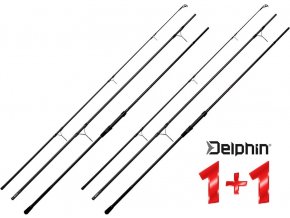 Kaprové pruty Delphin CORSA Black Carp 360 cm/3,25 lbs (3 díly) - AKCE 1+1