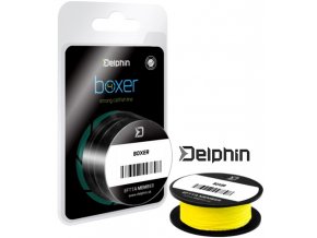 Delphin BOXER 4 sumcová šňůra fluo žlutá 10 m