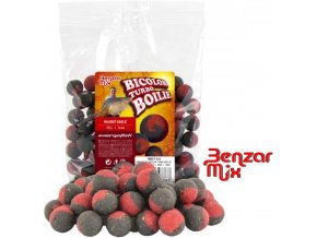 Benzar Mix Bicolor Turbo boilies Halibut-Garlic 250 g