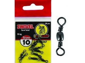 Extra Carp Barrel Swivel obratlíky - 10 ks