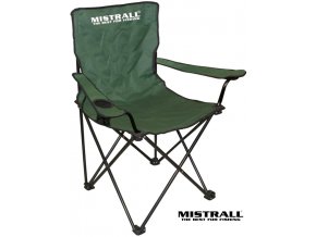 Mistrall rybářská židlička s područkami - zelená