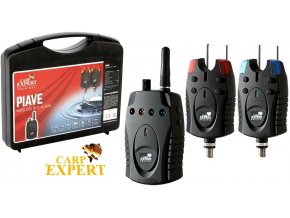 Carp Expert Piave Wireless Bite Alarm Set 2+1 sada signalizátorů záběru