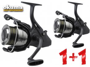 Naviják Okuma AK-6000 Baitfeeder - AKCE 1+1 + vlasec Camo Line