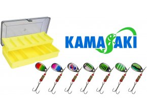 Kamasaki sada rotačních třpytek Maxi Spinner Set with Two Tray Box