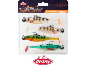 Berkley gumové nástrahy Pulse Realistic Perch 7 cm - 4 ks