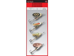 DAM rotační třpytky EFFZETT Trout Spinner Assortment sada 4 ks