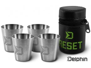 Set nerezových pohárků Delphin RESET 4v1