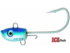ICE Fish jigová hlava na moře Jig Sea modro-stříbrná