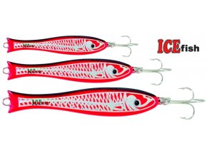 ICE Fish pilker 3D černo-červený