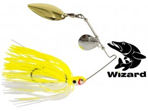 Nástrahy na štiky Wizard Spinnerbait White-Lemon